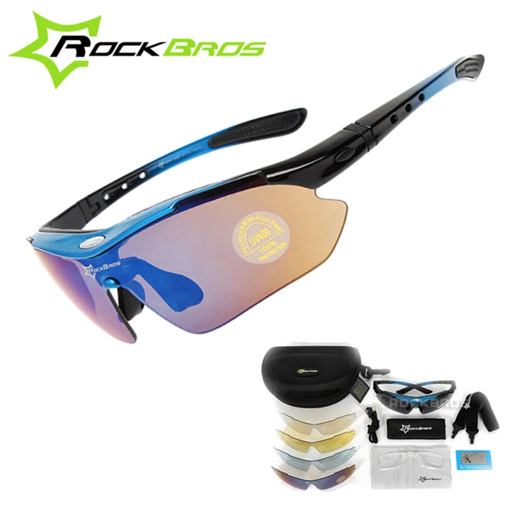 

ROCKBROS Polarized Cycling Glasses Outdoor Riding Sports Bike MTB Bicycle Motorcycle Sunglasses Eyewear Oculos Ciclismo 5 Lenses