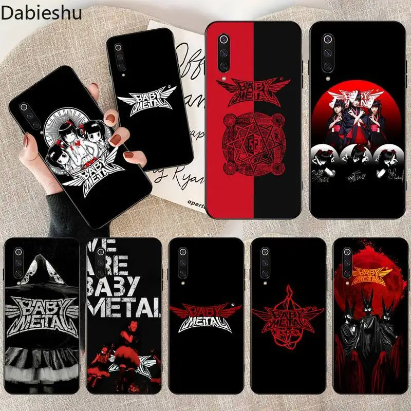 Babymetal Japanese girl idol металлический ремешок чехол для телефона Xiaomi Mi Note 10 Lite 9T Pro xiaomi CC9