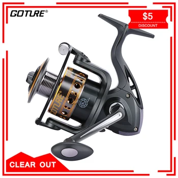 

[Clear Out] Goture GTV Spinning Fishing Reel Aluminum Spool Spinning Reel Max Drag 10KG 1000-7000 Series Carp Fishing Wheel Coil