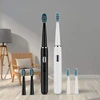 SEAGO SG551 Electric Toothbrush Sonic USB Rechargeable 4 Modes Waterproof With 3 Replacement Brush Heads Deep Clean Oral Care 6