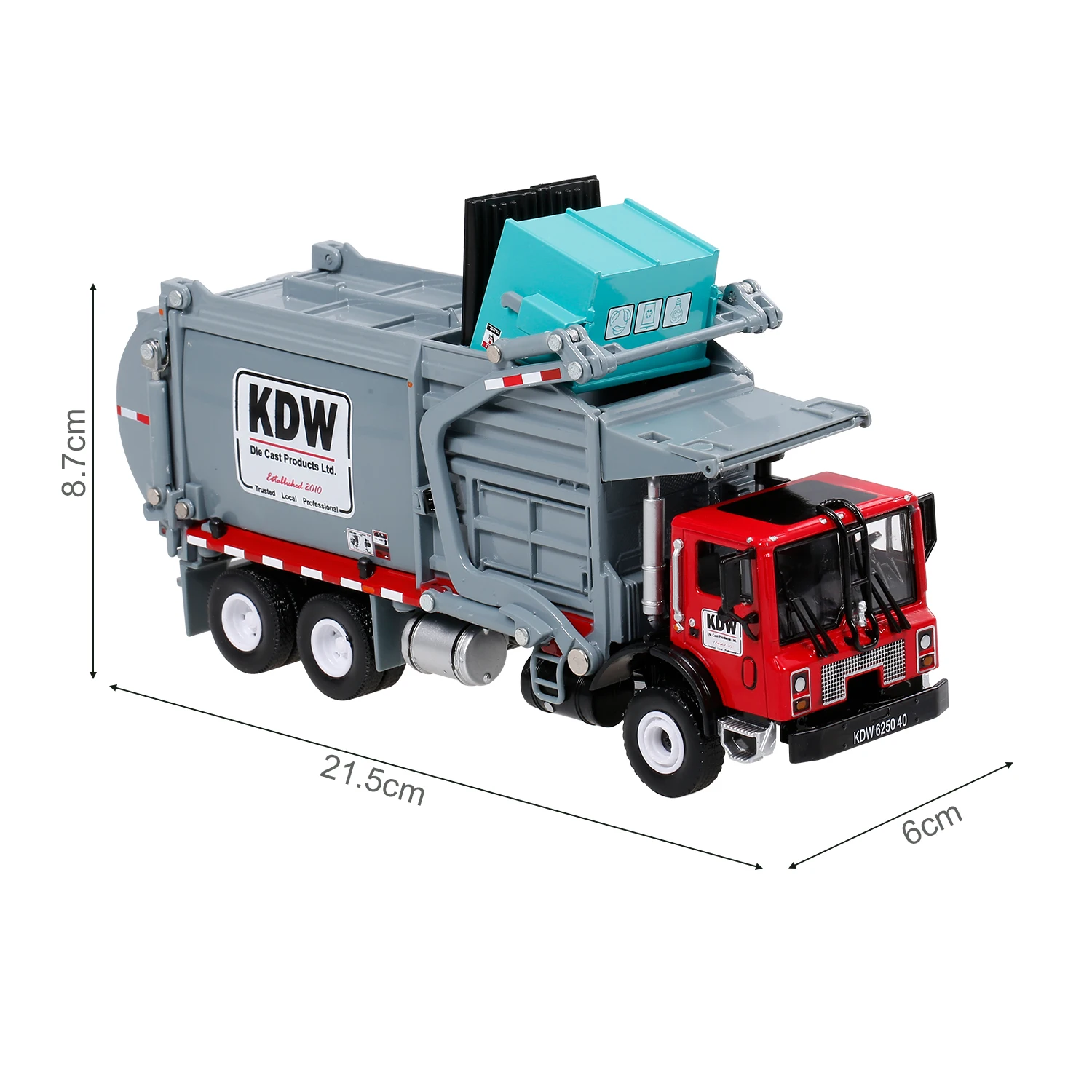 Alloy Diecast Barreled Garbage Carrier Truck 1:24 Waste Material Transporter Vehicle Model Hobby Toys For Kids Christmas Gift mini rc car