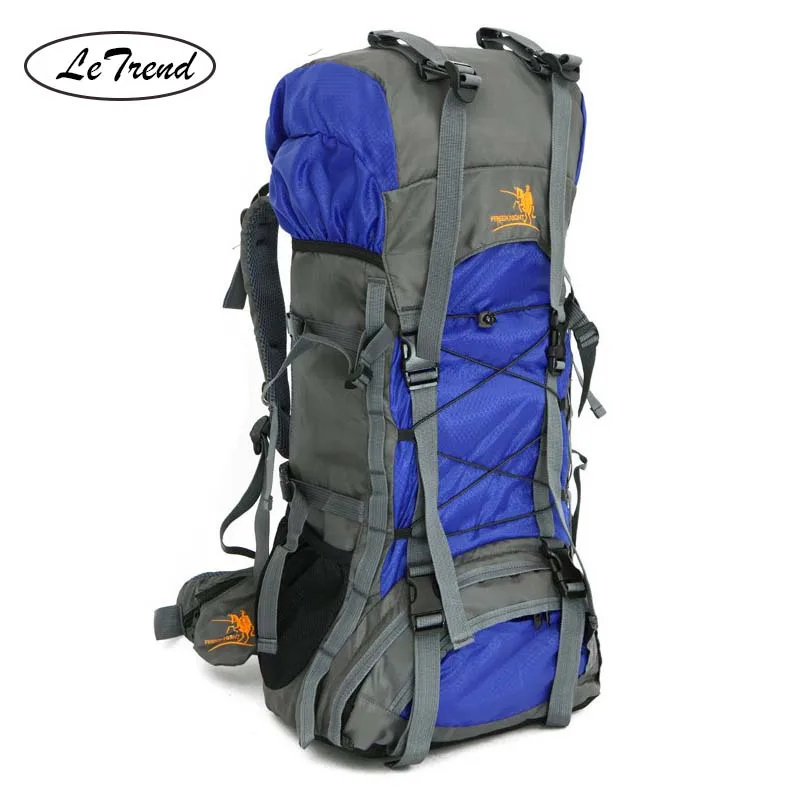 

LeTrend High capacity Men Mountaineering Shoulder backpack waterproof Oxford backpacks Women Hiking backpack