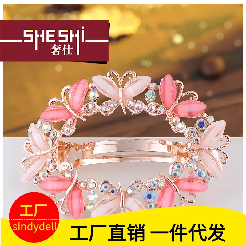 

Hair Accessories Spring Clip South Korea Up-do Bow Hairpin Ornament Man-made Diamond Head Clip Ponytail Headdress Korean-style H