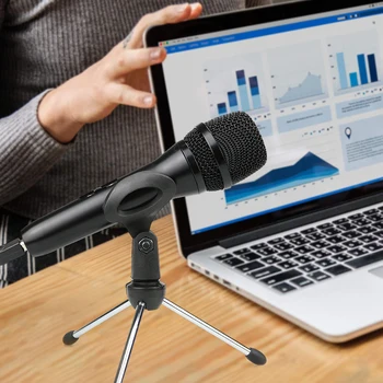 

USB Microphone for Computer Broadcast Karaoke Studio Recording with mic Stand Condenser Microphone for PC Gaming Video Live