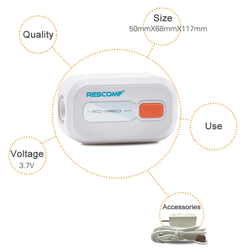 New Ventilator Auto CPAP BPAP Cleaner Disinfector 2200mAh Sleep Apnea Anti Snoring SCI88