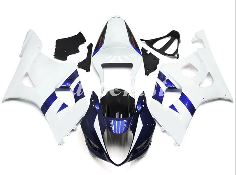 4 подарки ABS мотоцикл полный обтекатель комплект подходит для Suzuki GSX-R1000 2003 2004 03 04 K3 GSXR1000 Кузов Набор Синий Белый