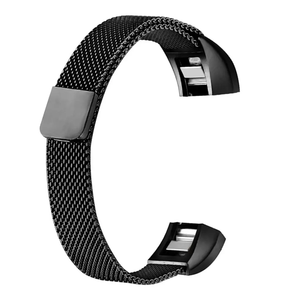 3 Larege Одножильный провод из нержавеющей стали, сетка с замком для Fitbit Alta HR магнитный с миланским плетением ремешок из нержавеющей стали - Цвет ремешка: 3 Larege