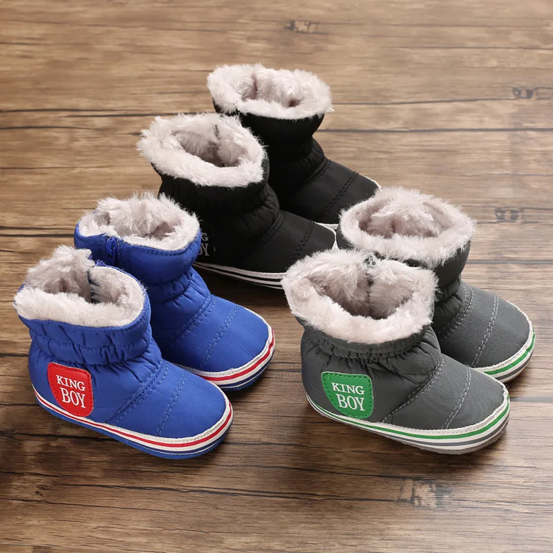 DOGEEK/теплые зимние детские сапоги; обувь для малышей; зимняя обувь для мальчиков и девочек; зимние сапоги для новорожденных сапоги; теплая нескользящая обувь на мягкой подошве
