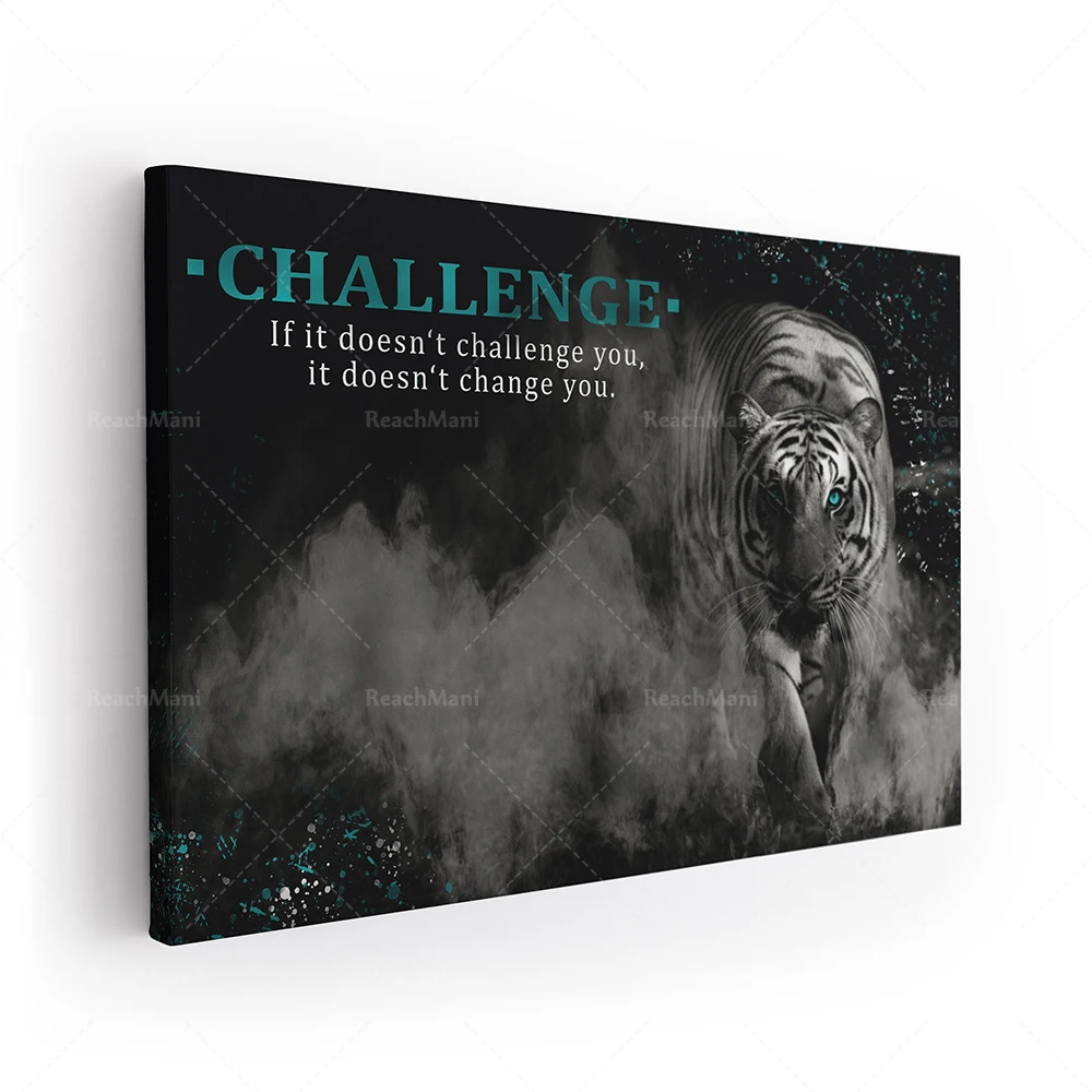 Inspirational Pictures-Leopard Target, Leopard Fearless, Grateful Hunger, Lioness Victory Inspirational Animal Decoration Poster
