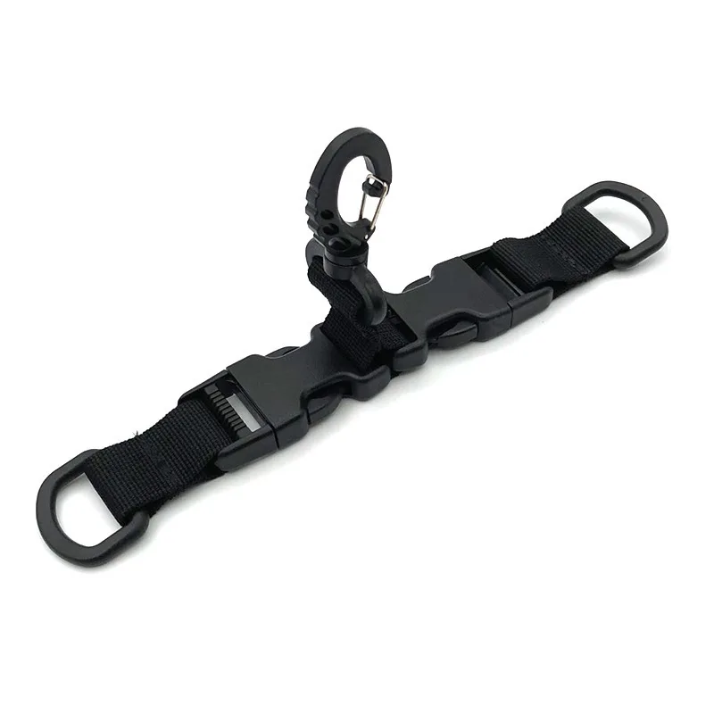 

Outdoor Multifunctional Carabiner Hanging Ring Tactical D-type Keychain Nylon Ribbon Hook For Camping Hunting