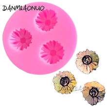 DANMIAONUO A0618010 Chrysanthemum Molde Silicona Silicone Cake Molds For Epoxy Resin Food Sweets Decorating Tools Kitchen