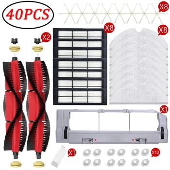 

Detachable Main Brush+Cover+6-Arm Side Brush+Filter+Mop Cloth for Xiaomi Roborock S50 S51 S55 S5 T4 Robot Vacuum Cleaner Parts
