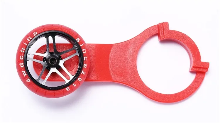 AJRC TQI One-Hand Steering Wheel Controller for 1/10 Rc Tracked Vehicle Traxxas SUMMIT X-MAXX E-REOV Trx4 BRONCO Trx-6 Tactics