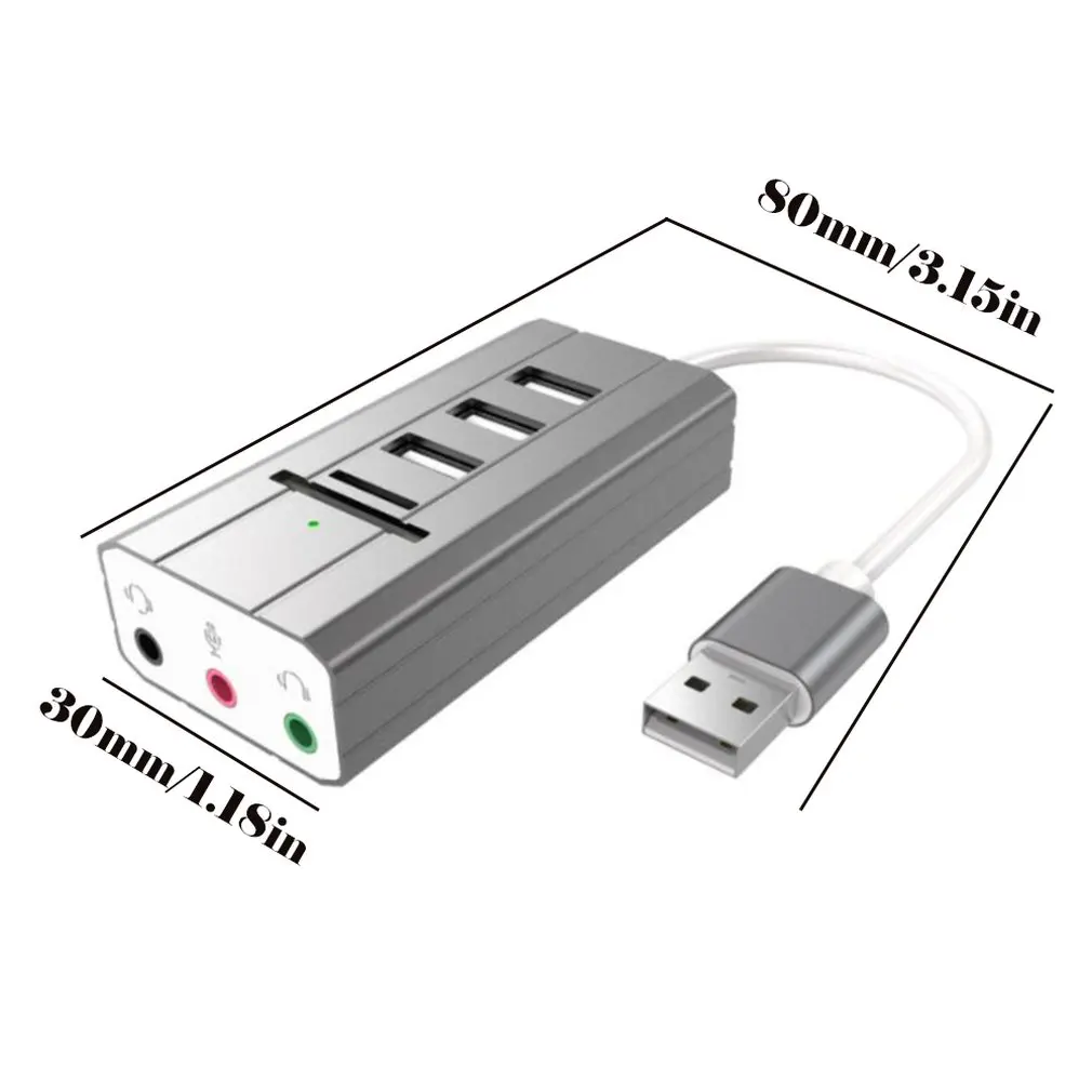 3 usb порта Многофункциональный usb-концентратор+ USB внешняя звуковая карта+ USB кардридер для ноутбуков