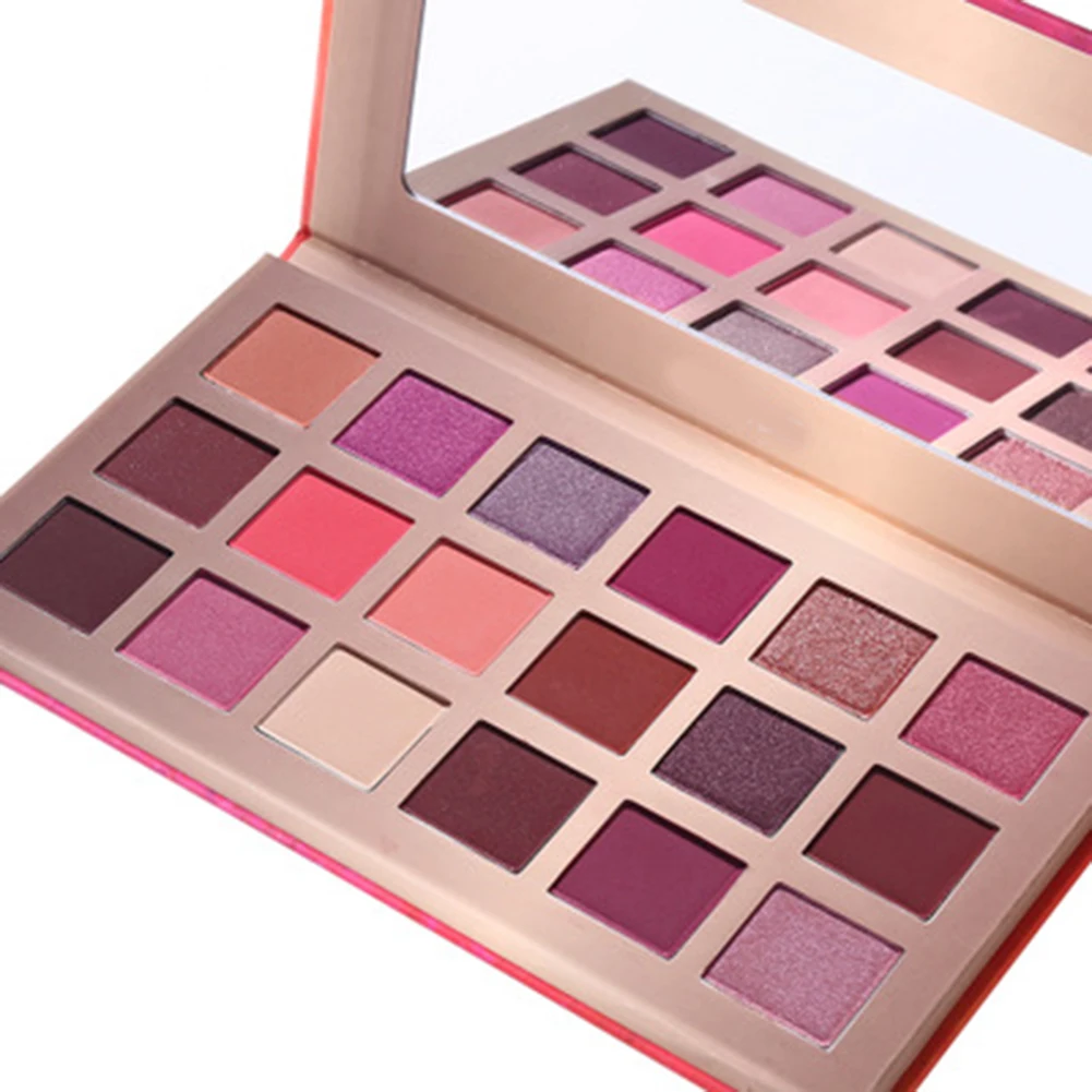 18 Colors Eyeshadow Palette Eye Shadow Makeup Powder Blender Eye Shadow Tray Set Perfect Color Gorgeous Cosmetics CJ666