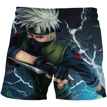 

2020 New kid's Summer Casual Beach Pants 3D Naruto Print Quick-Drying Shorts Loose Casual Anime Shorts