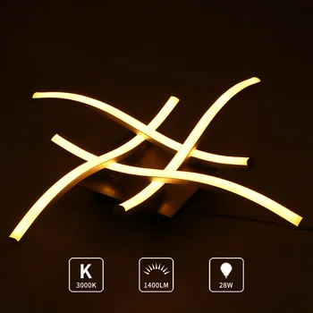 

Modern LED Ceiling Light 24W Forked Shaped Surface LED Ceiling Lamps For Bedroom Living Room Led Ceiling Lighting Fixtures