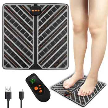 

6 Modes EMS Physiotherapy Foot Massage Mat Remote Control Muscle Stimulator Massager Foldable Foot Massage Tools Stress Relief