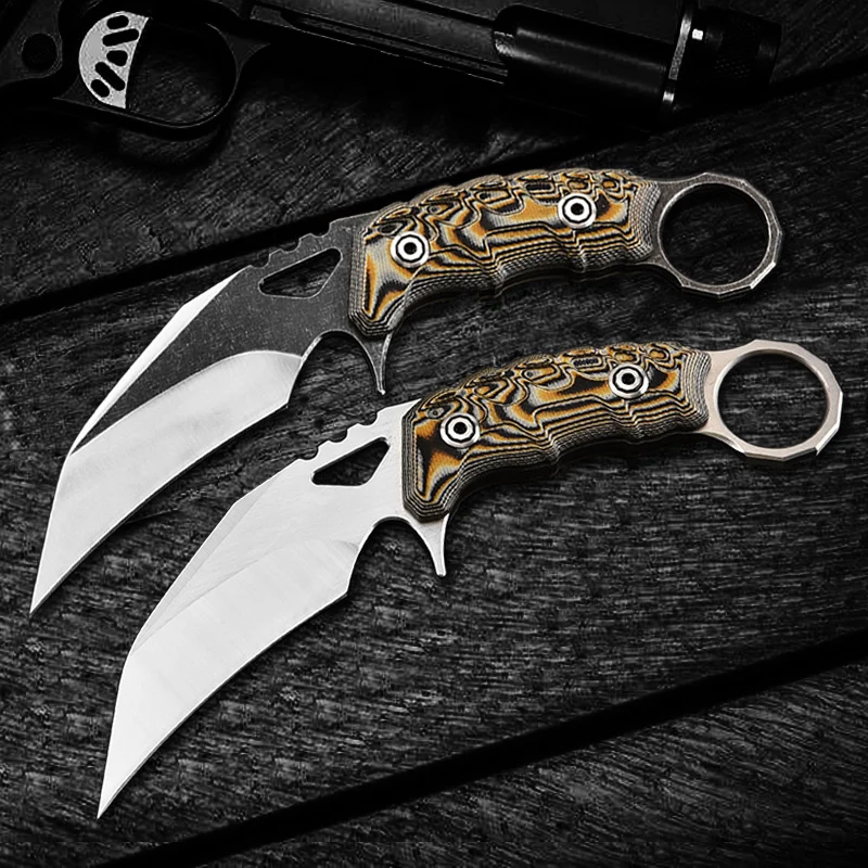 Karambit CS GO тактический боевой нож D2 сталь острый открытый Самозащита коготь нож выживания карманные ножи кемпинг Охота EDC нож охотничий