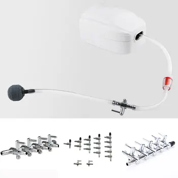 

1 2 3 4 5 Way Stainless Steel Aquarium Tank Air Pump Air Flow Splitter Air Flow Tube Pipe Line Control Valve Switch Valve