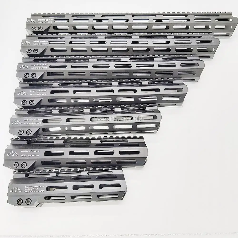 

MLOK handguard Free Float Super Slim ar 15 Handguard Quad Rail steel Nut .223 for AR 15 M4 M16 7 9 10 12 13.5 15 17 19 22 inch