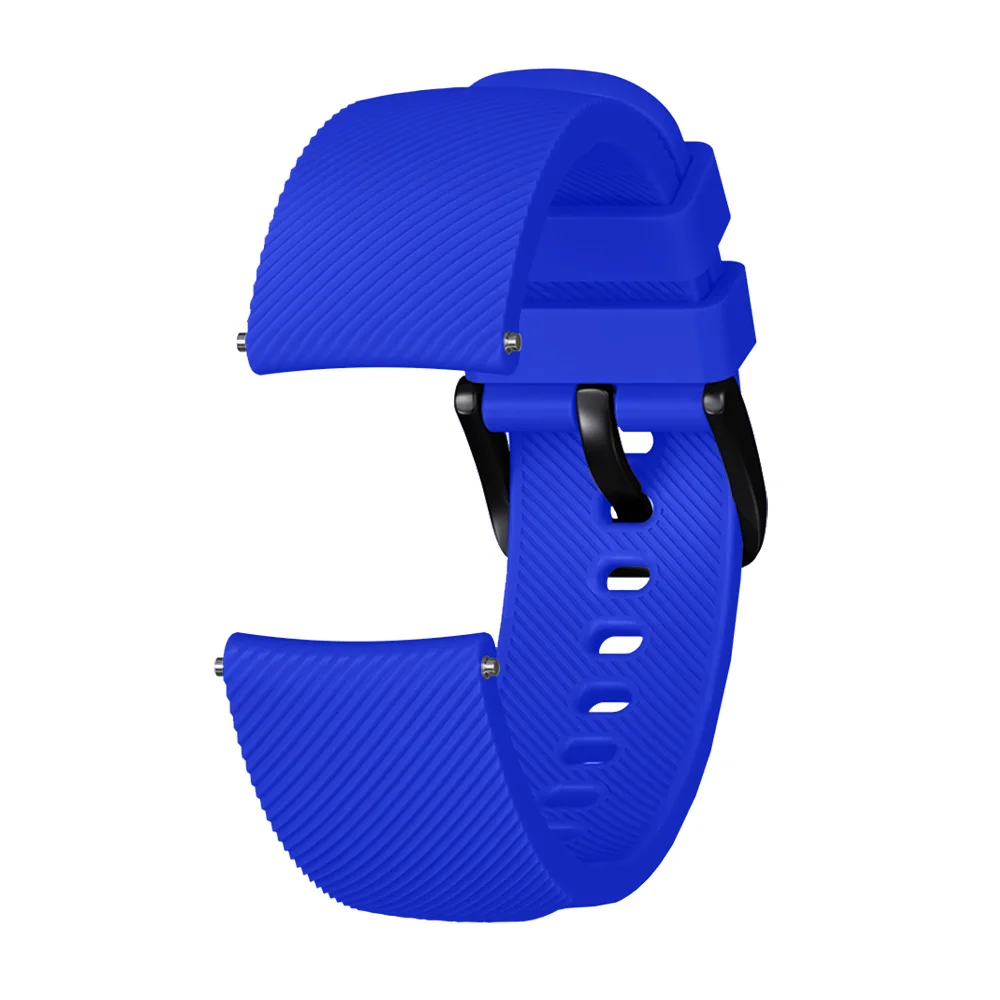 Blue Силиконовый ремешок для Amazfit Bip Замена для Xiaomi Huami Amazfit браслет для Huami Amazfit Bip бит ремешок 20 мм - Цвет: Blue