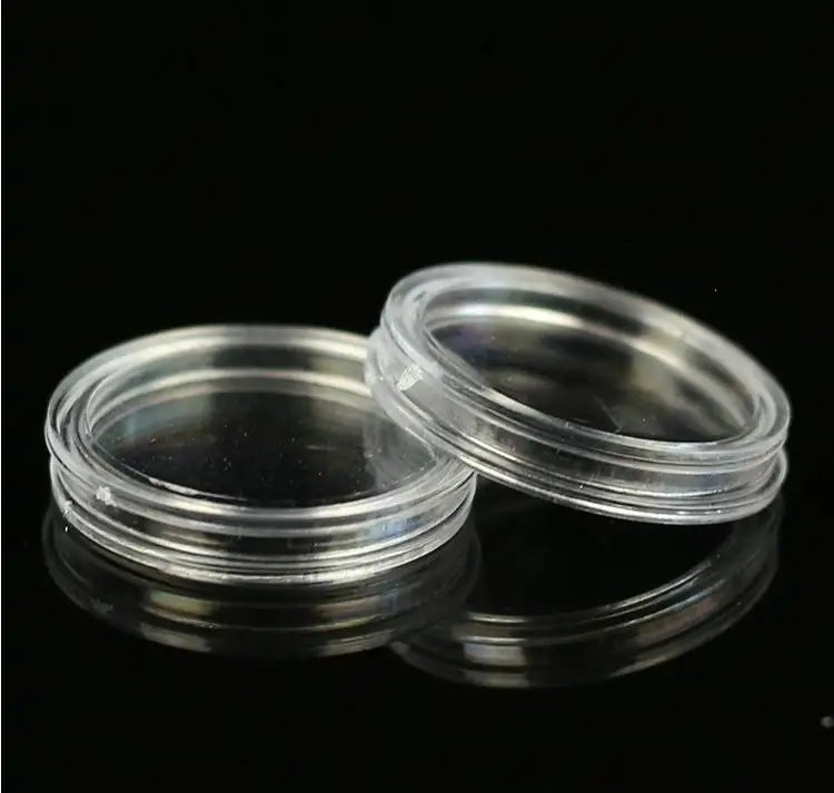 Small Round Coin Collection Boxes 65MM Commemorative Coin Protection Boxes Round Display Capsules Collection Gifts