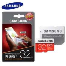 Карта памяти samsung micro sd Evo plus 256 ГБ 128 Гб 64 Гб U3 SDXC TF карта 32 Гб U1 SDHC micro sd карта поддерживает официальный контроль