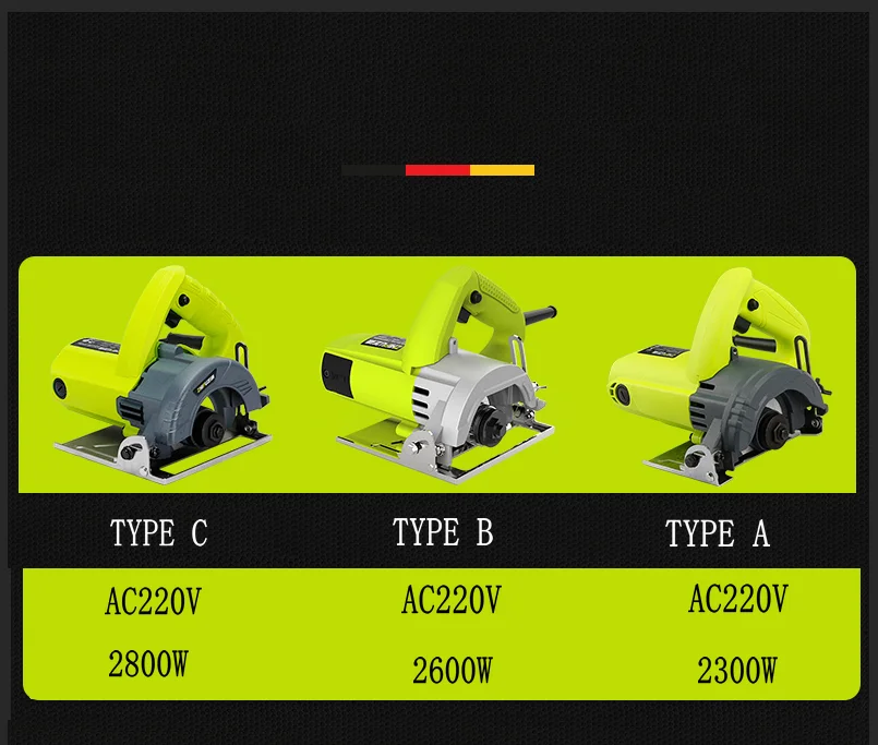 AC220V 2300W многофункциональная маленькая бытовая машина для резки плитки/камня/металла/дерева, многоразмерная опционная, пила