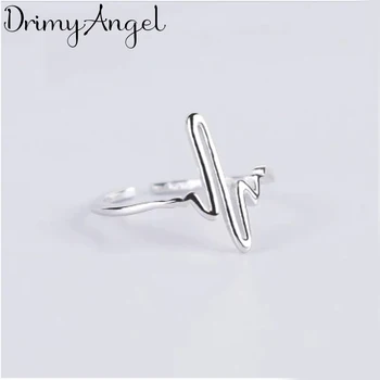 

Boho Style 925 Sterling Silver Geometric Rings For Women Lady Girls Opening Rings Party Gifts Anillos