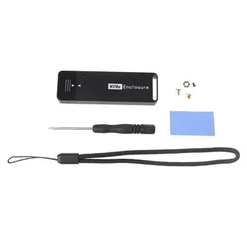 

M2 SSD Case NVMe M.2 SSD Enclosure USB3.1 Type-C Gen2 for In-tel 2230 2242 NVME Hard Drive Disc Box