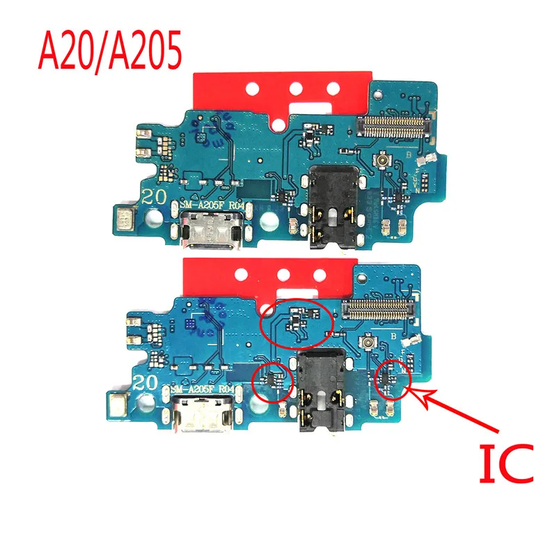 A20 A205 Оригинальная usb-зарядка док-станция для Порты и разъёмы станция для зарядки с гибким для samsung Galaxy A10 A20 A30 A40 A50 A60 A70 A80 A90 A105/205/305/405/505/605 - Цвет: A20 A205