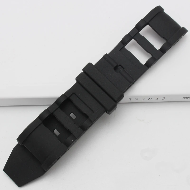 Черный 26 мм дайвинг силиконовый резиновый ремешок для часов Invicta ремень для часов Человек Нома группа спортивные конкретные Луг