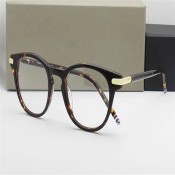

Vintage Unisex Fashinon Acetate Full Rim Aspheric Lens Optical Eyewear Anti-reflective Black Leopard Goggle Reading Eyeglasses