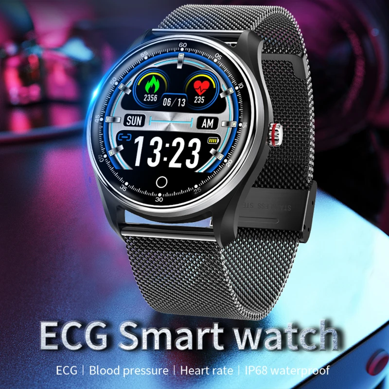 

MX9 ECG Smart Watch Blood Pressure PPG Heart Rate Monitor IP68 Waterproof Fitness Activity Tracker Smartwatch For IOS Android