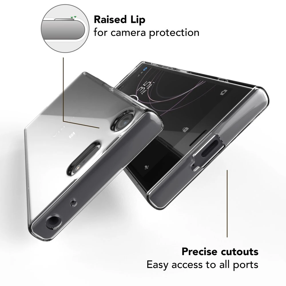 Durable Clear TPU Silicone Protective Back Case - Transparent Soft Cover
