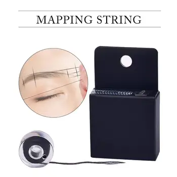 

10m Mapping pre-ink string for Microblading eyebow Make Up Dyeing Liner Thread Semi Permanent Positioning Eyebrow Measuring Tool