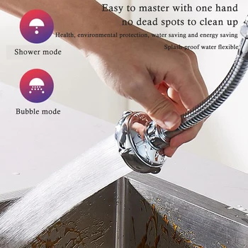 

Universal Bubbling Kitchen Faucet Water-saving Bathroom Kitchen Faucet Aerator Nozzle Faucet Connector Splash Extension Filter
