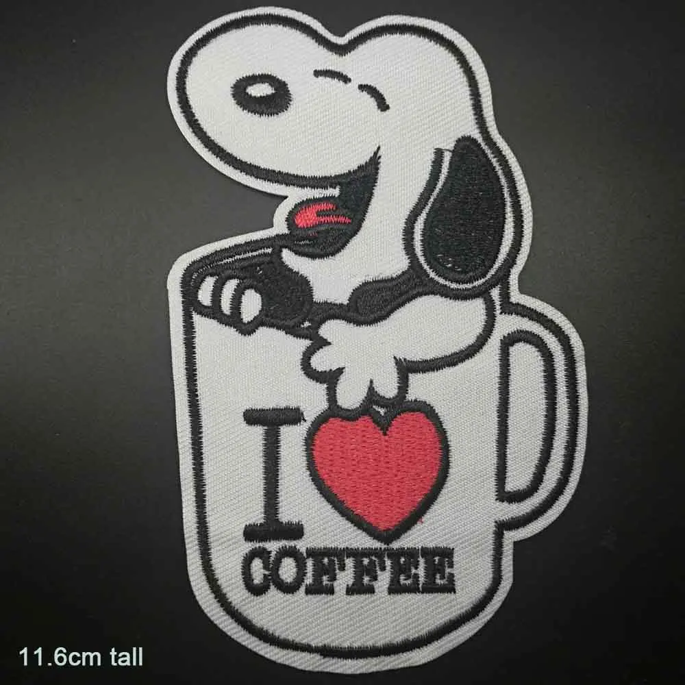 Вышитые нашивки для одежды с надписью Love Coffee | Дом и сад