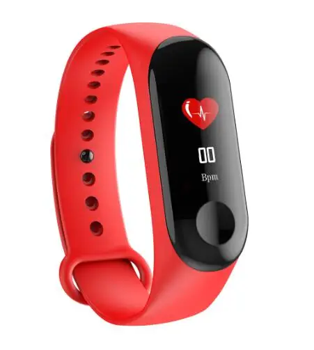 Лидер продаж тренд M3 Мужские Женские часы Смарт Многофункциональный браслет студенческий спортивный Bluetooth трекер сердечного ритма бег Водонепроницаемый - Цвет: M3 Red