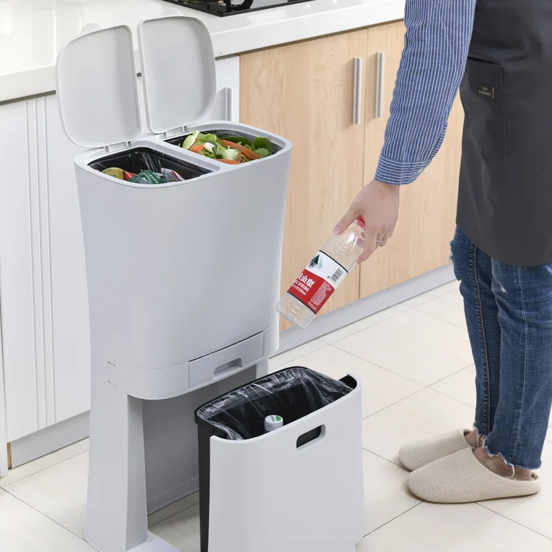 Storage Trash Can, 2/3-layer Integrated Deodorant Large Capacity