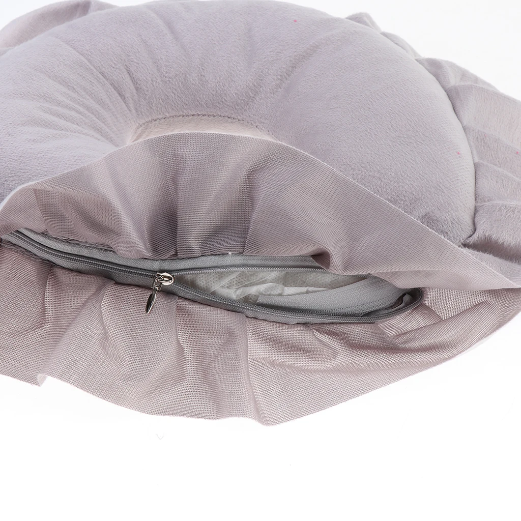 Silver Gray Soft SPA Massage Cloth Face Relax Cradle Cushion Pillow Pad Beauty Care Tool,Easy to Clean & Reusable