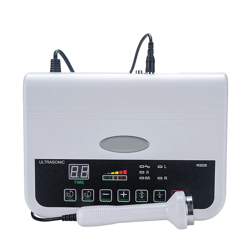  Dual Probe Ultrasound Apparatus Face Whitening Freckle Removal Reduce Wrinkles Facial Massage Instr