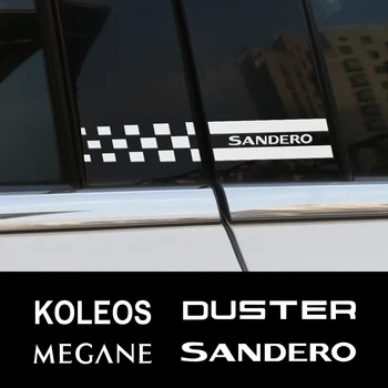 

2PCS Car Window B Pillars PVC Sticker For Renault Megane Scenic Dacia Duster Sandero Logan Clio Captur Fluence Koleos Zoe Kadjar