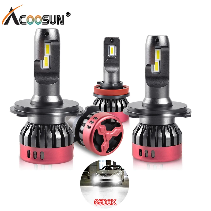12V H4 H7 Автомобильный светодиодный головной светильник s лампы H3 H11 9005 9006 H1 9012 72W