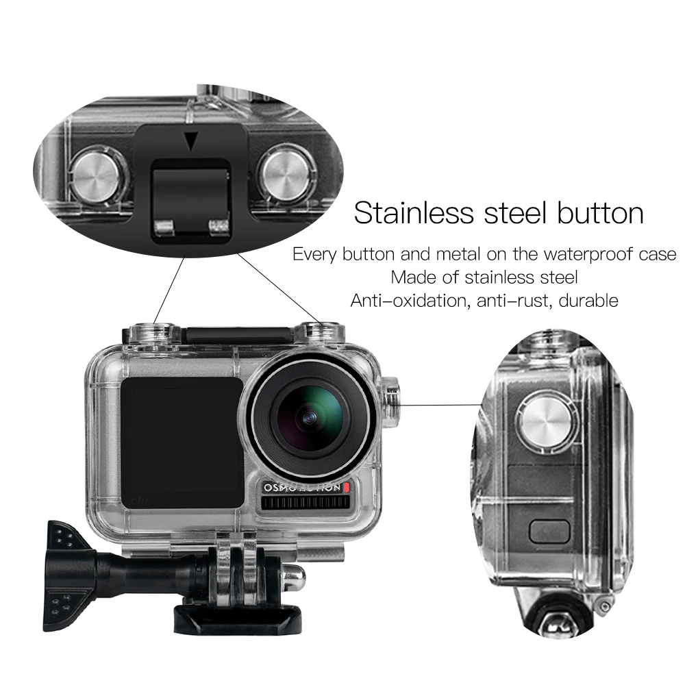 Водонепроницаемый чехол для дайвинга для DJI Osmo Action Sport, аксессуары для наружной камеры, защитный чехол для дайвинга