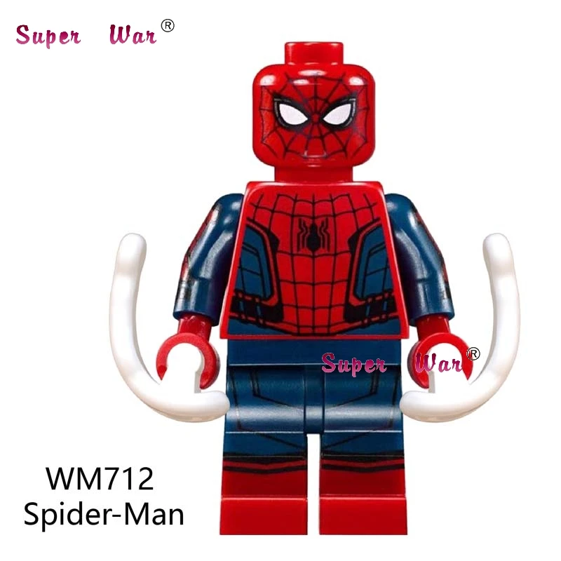 Одиночный фильм Marvel Человек-паук Venom вдали от дома Mysterio Марии Хил Ned Liz Hydro Man Spiderman Строительные кубики, детские игрушки - Цвет: WM712