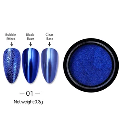 Champagne Rose Gold Metallic Chrome Mirror Nail Art Pigment Dust (AB-01)