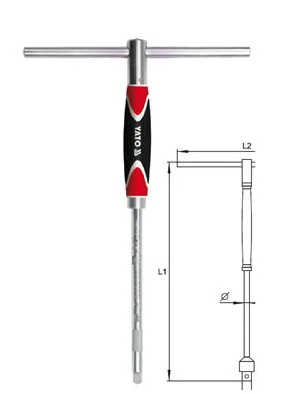 

Europe Easy Inverto Yato Three-Color Handle T-Shape Socket Wrench YT-1565