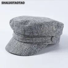 SHALUOTAOTAO женская шапка осень новая мода ретро досуг плоская бейсболка с колпаком дикие однотонные бренды спортивные армейские кепки Gorro